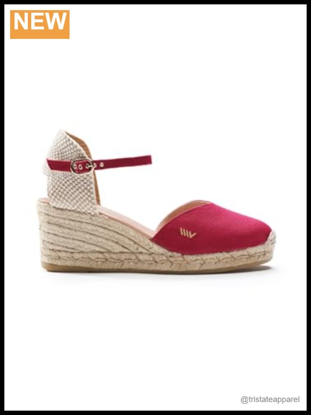 Canvas Wedge Sandals Handmade Espadrille Ankle Strap Breathable